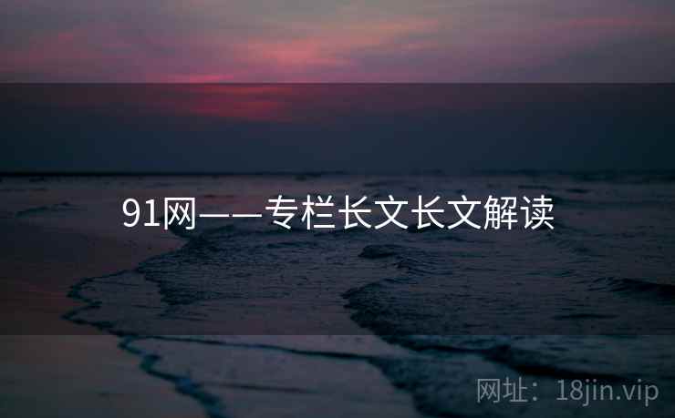 91网——专栏长文长文解读